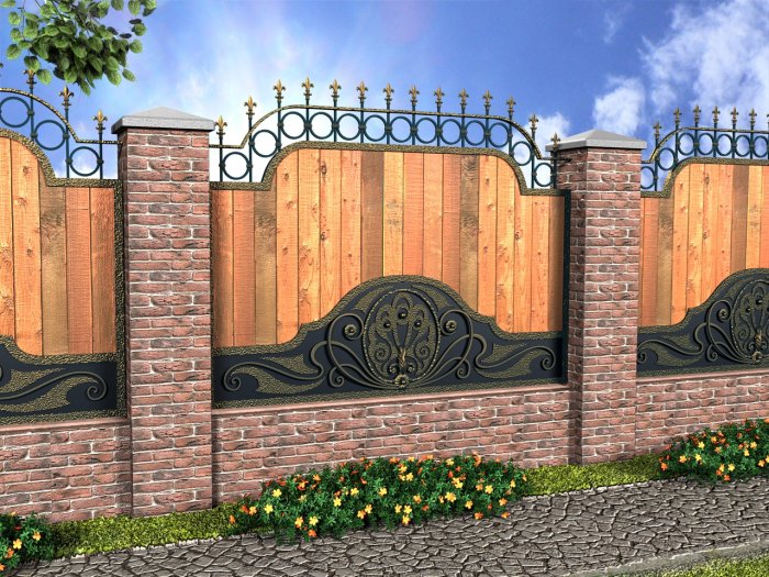 Забор для частного дома (15)
