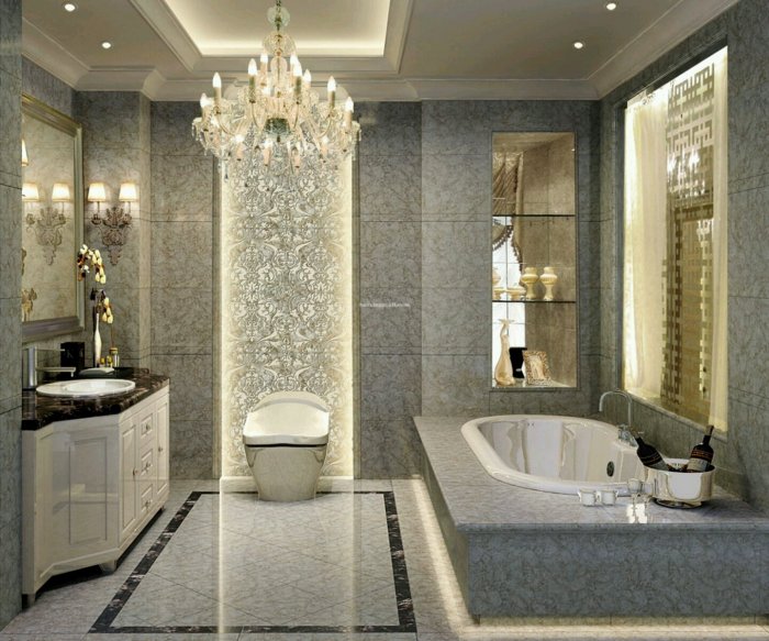 Создаём красивый интерьер в ванной комнате