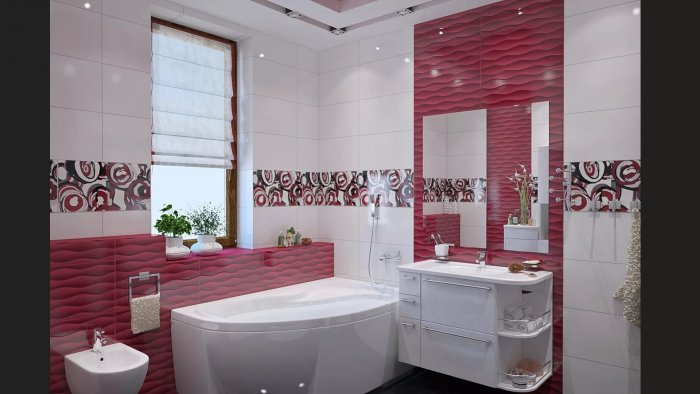Создаём красивый интерьер в ванной комнате