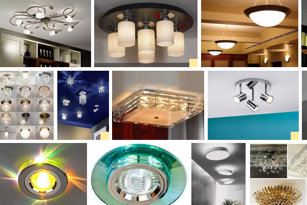 Потолочный светильник – 5 дизайнерских советов