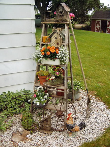 1319744155 old recycled ladder ideas7 1