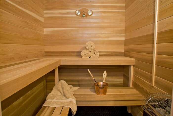 sauna inside