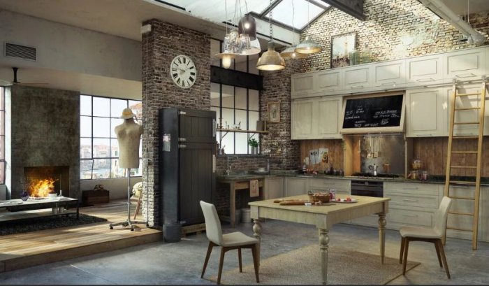 stil interera loft 1