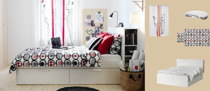 brimnes bed frame with storage ikea uae