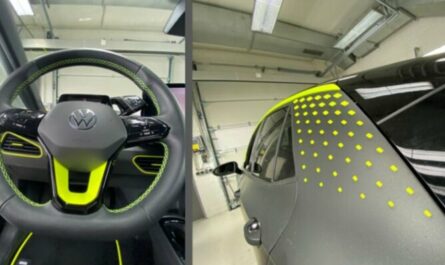 volkswagen id x concept steering wheel and accents