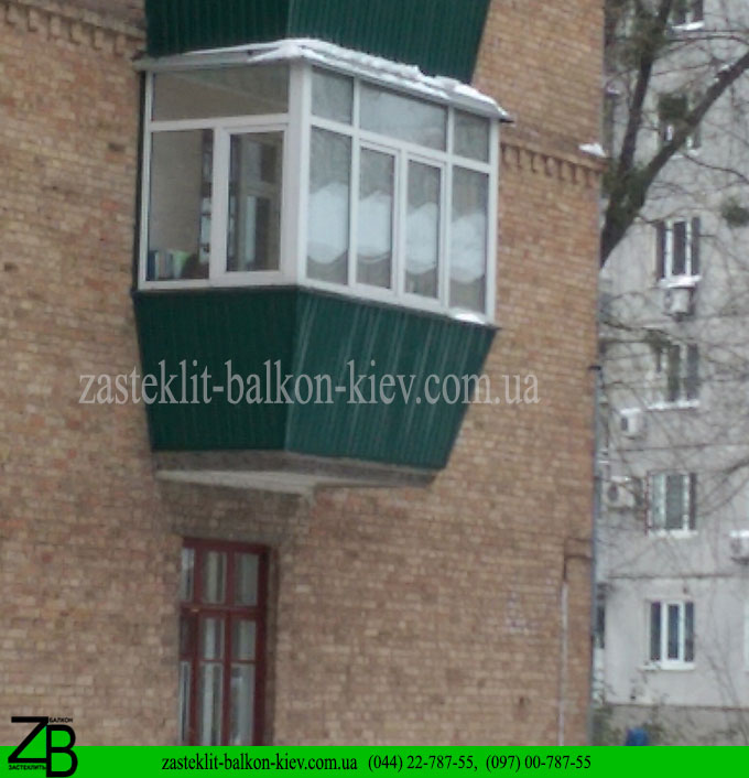 osteklenie balkonov kiev foto
