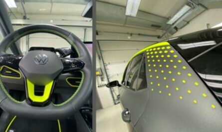 volkswagen id x concept steering wheel and accents